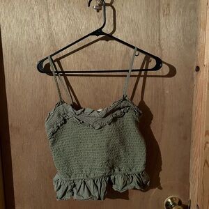 Sage Green Ruffle Camisole